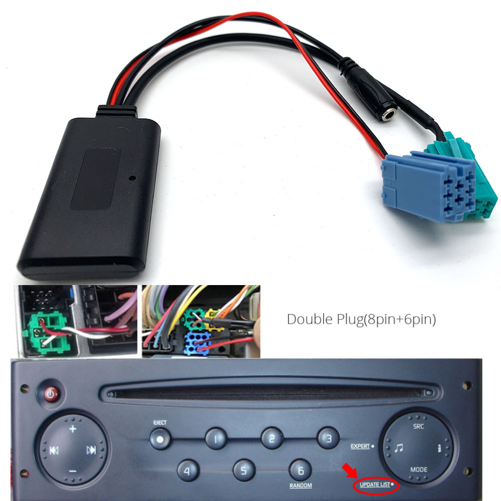 Adaptateur d&#39;appel gratuit pour Renault Megane 2, Bluetooth 5.0, câble de Microphone, mains libres, téléphone portable, mise à jour, Radio, discours
