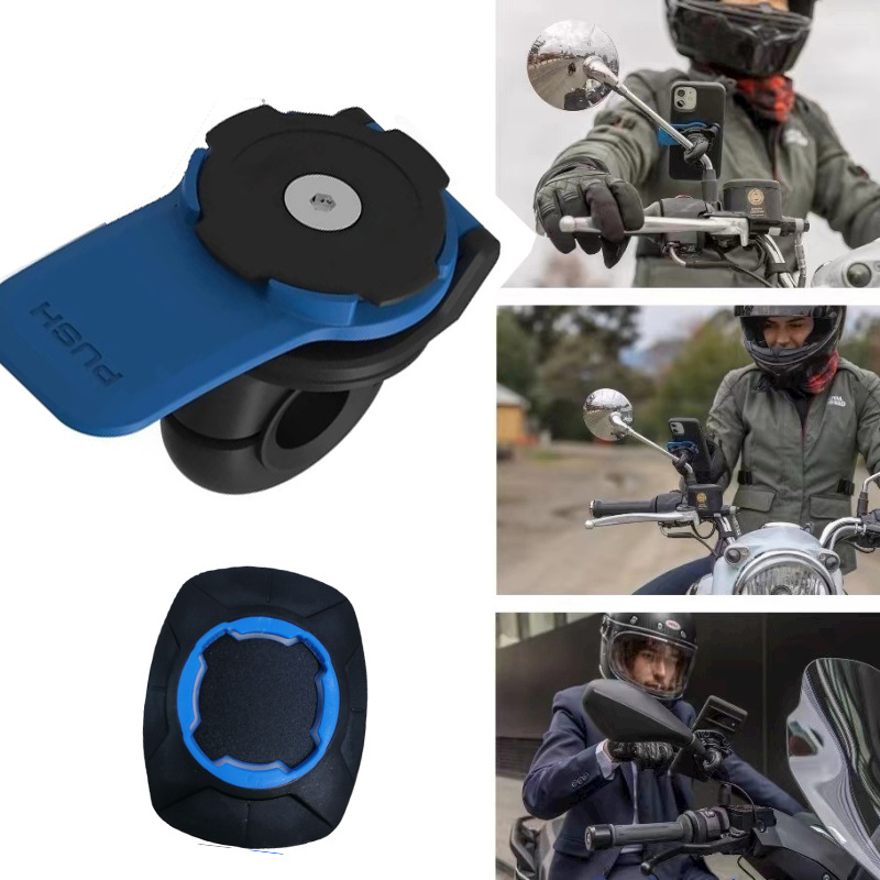 Anti-shake motorfiets fiets telefoonhouder schokdemper telefoonbeugel trillingsdemper zelfsluitende fietsstuurhouder stuurpen