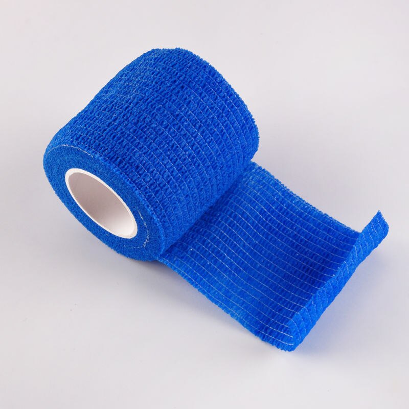 5Pcs Selbst-adhesive Bandage Athletisch Band Hansaplast Sport Recovery Umreifung Gym Wasserdicht Tennis Muscle Pain Relief Verband: Blue