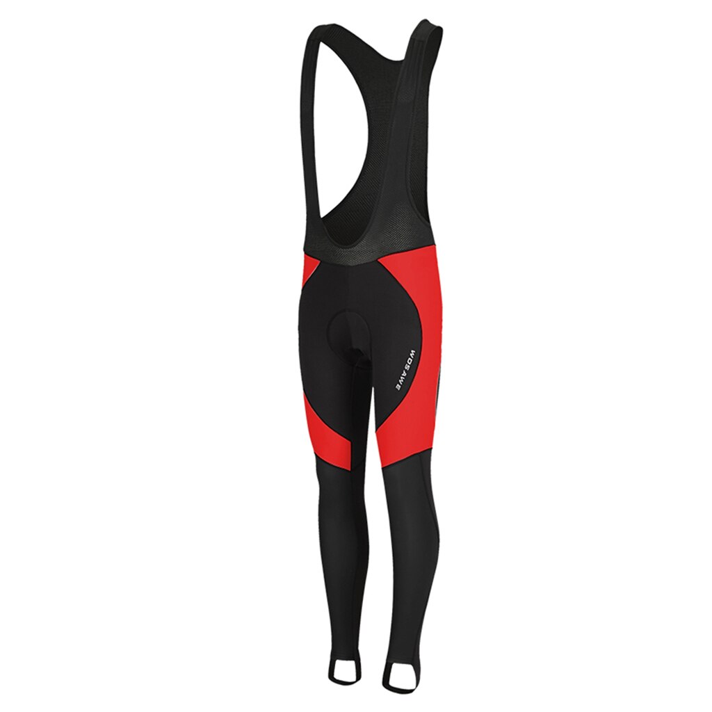 Thermal Fleece Cycling Bib Pants Compression Men Bike Riding Tights Leggings