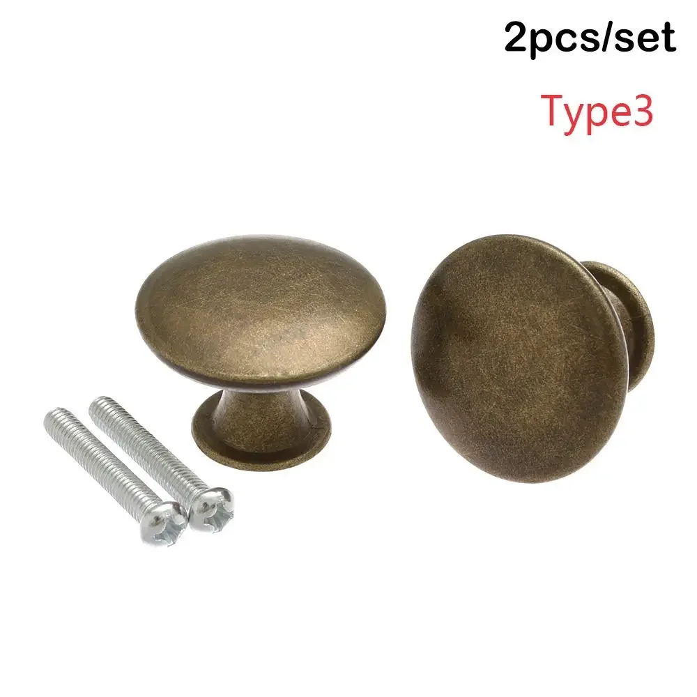 2 stuks antieke stijl handgrepen, bronskleurige retro legering, keukenladeknoppen, kastdeurknoppen, meubelbeslag: Transparant
