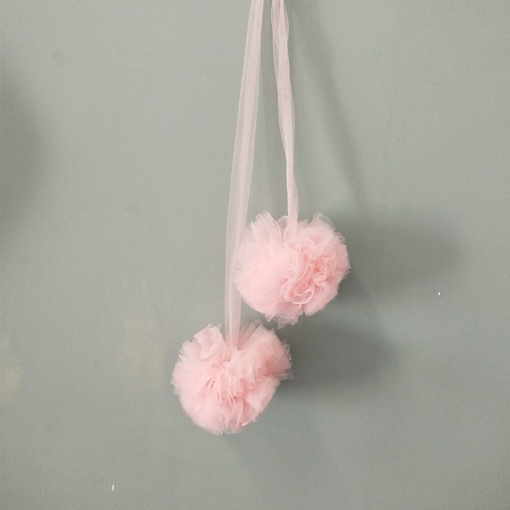 Boule décorative suspendue en mousseline de soie, accessoires de moustiquaire de tente avec boule suspendue, décoration murale de chambre