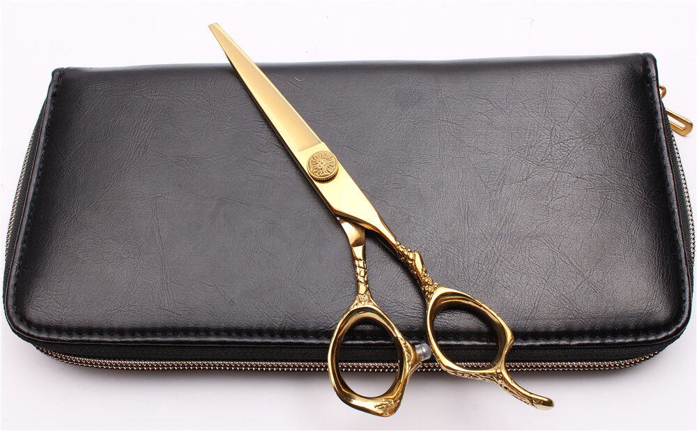 C9001 5.5in. 16cm 440c guld frisör sax skär sax gallring sax skönhetsverktyg hår sax verktygsuppsättning: C9001 jin  c 5.5y