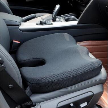 Memory Foam Antislip Kussen Pad Voorraden, Verstelbare Auto Zitkussens, volwassen Autostoel Booster Kussens: Black