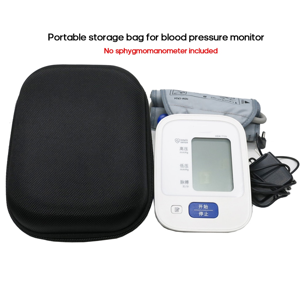 Sphygmomanometer Bag Portable EVA Blood Pressure Monitor Tonometer Storage Bags Carrying Case for Travel & Home Use