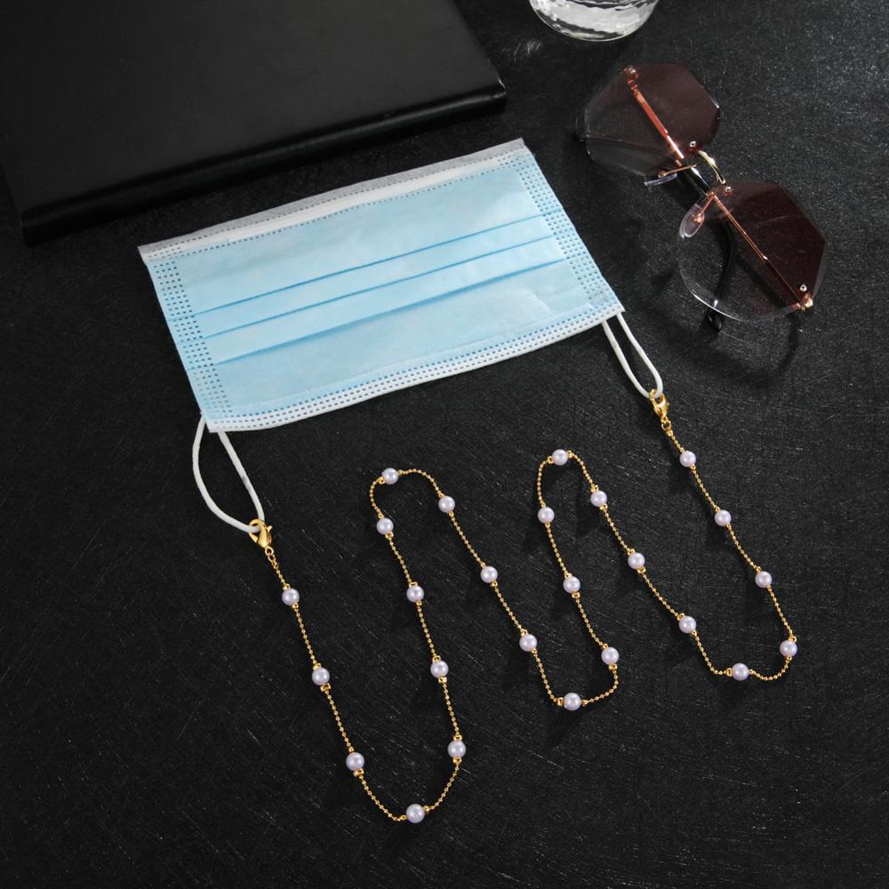 Teamer Gesimuleerde Parel Kralen Ketting Voor Bril Mode Masker Lanyards Ketting Zonnebril Ketting Bandjes Eyewear Accessoires