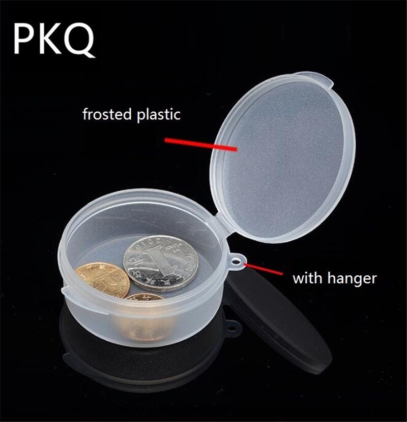 11 sizes Round Plastic Box PP Transparent Packing Box Diamond Painting Accessory Jewelry Box Organizer Small Plastic Storage Box: 5.2x2.3cm