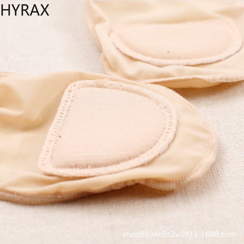 HYRAX Invisible Shallow Mouth Ice Silk Sling Boat Socks Sweat-absorbent Non-slip Forefoot Pad Thin Socks High Heels Socks