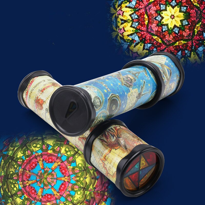 30 cm Pädagogisches Rotierenden Magie Kaleidoscopes 3D Glas Phantasie Vorschule Klassische Spielzeug für freundlicher Baby freundlicher Puzzle holz Spielzeug