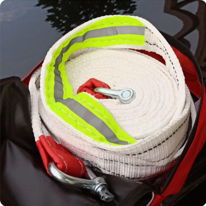 Sangle de remorquage de voiture, accessoires tout-terrain, corde de Traction de sauvetage, sangle de remorque d'urgence, fournitures de sécurité pour véhicule, outil de voiture ﻿ Crochet de remorquage