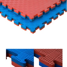 Suelo tatami puzzle 3 cm (azul / rojo). Planchas de 1 x 1 m GRUPO CONTACT