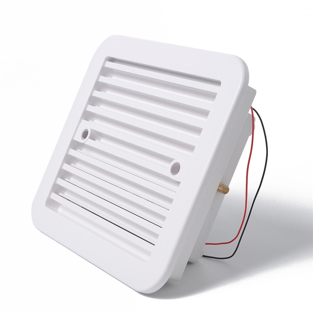 12v ventilationsfläkt vit husvagn husbil sidoutluftsventilation dammtät stark/tyst vind biltillbehör