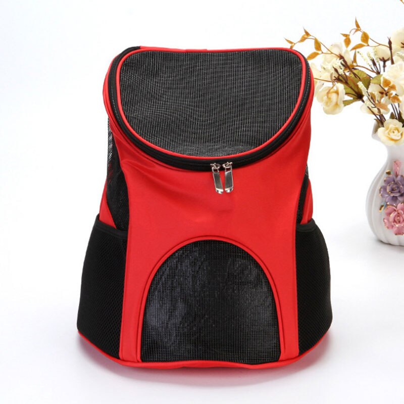 Hond Carrier Rugzakken voor Kleine Kat Hond Puppy Carrier voor Kat Hond Huisdier voor Hilking Reizen Draagbare Dubbele Schouder Voor rugzak: red