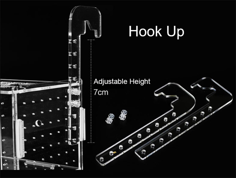 Acrylic transparent isolation box for fish tank aquarium fish fry hatching reproduction single and double grid