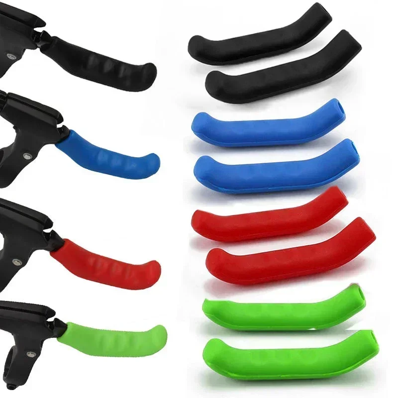 2 * cubierta de manija de freno de bicicleta, cubierta protectora de silicona para manillar de ciclismo de montaña, equipo protector antideslizante para bicicleta, accesorio para bicicleta