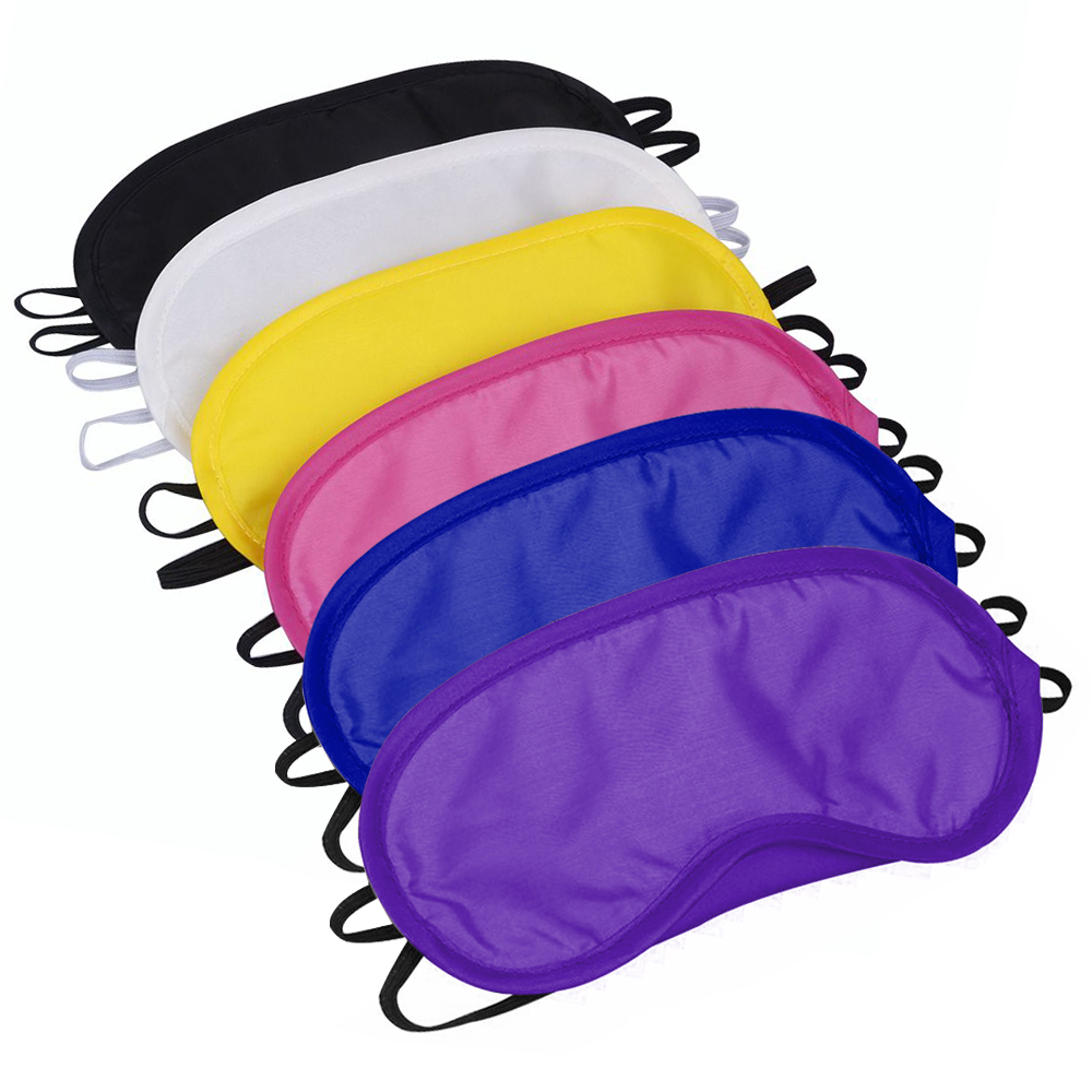 10 Teile/los Weiche Reisen Schlafen Augen Maske Schwarz Schatten Entspannen Schlaf Frauen Männer Augenbinde Augenklappe Nacht Augenklappe