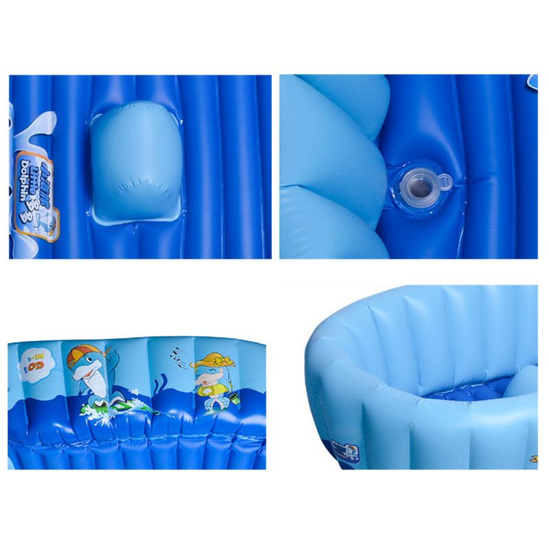 Baby Inflatable Bath Tub Newborn Swimming Pool Portable Infant Shower Bathtub