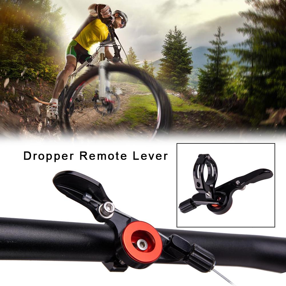 Mtb dropper fjärrhandtag 1x justerbar sadelstolpe under bar universal shifter style cable hendel mekanisk droppers sadelstolpe 4: Default Title