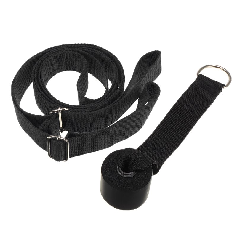 Door Flexibility Stretching Leg Stretcher Adjustable Yoga Stretch Strap Arm Legs Waist Exercise Training Rope Resistance Band: black