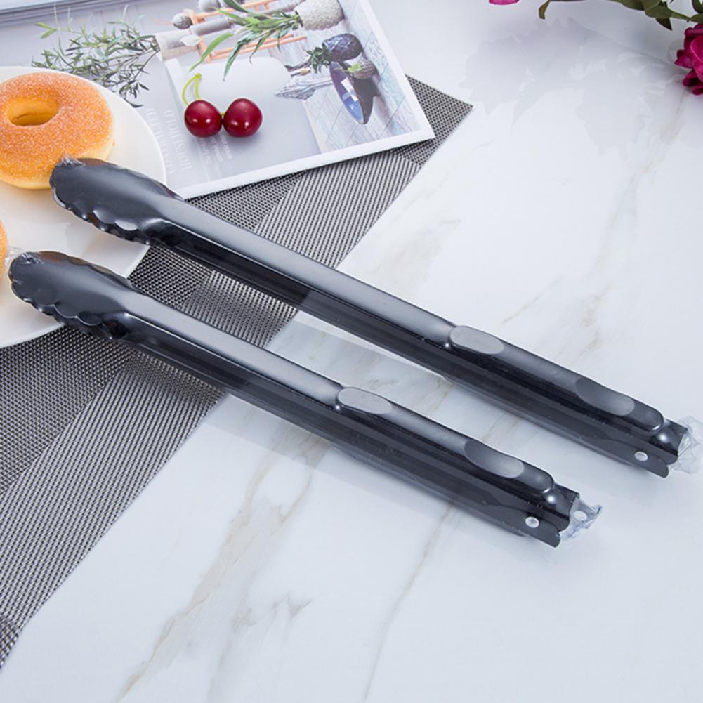 Cooking Tong Wrought Iron Cooking Clamp Anti-corrosion Reusable Useful One Hand Operation Cooking Tong