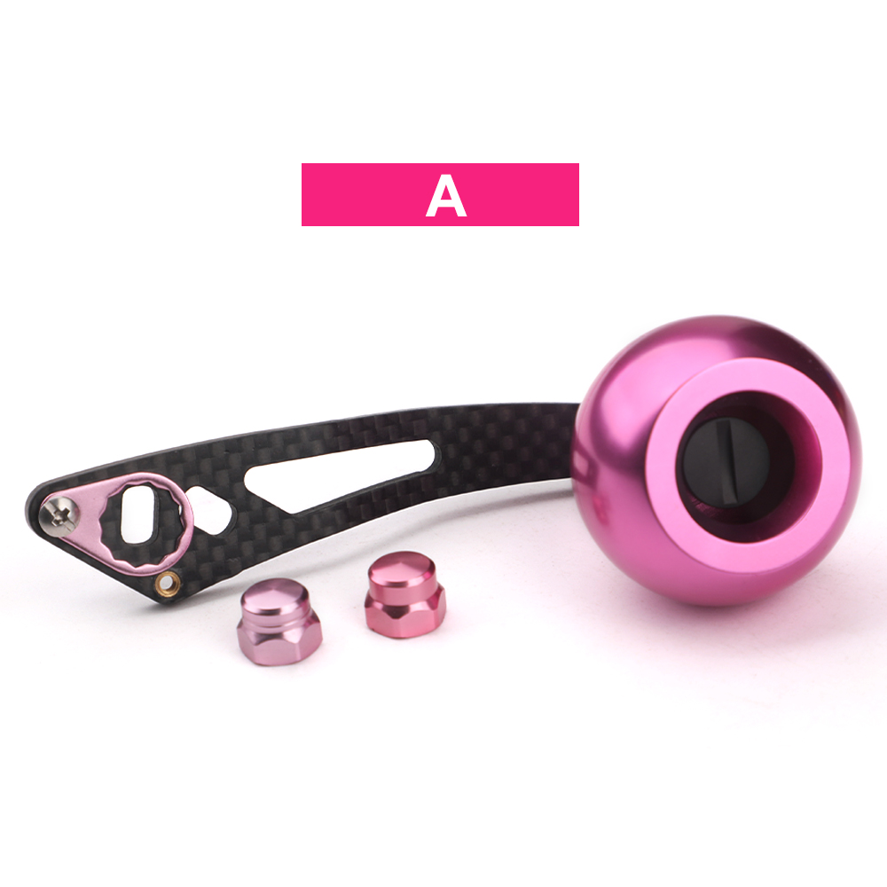 ROLLFISH Fishing Reel Handle Rocker Arm Carbon Fiber Light Weight 28g Ergonomic Multicolor Fishing Tools Accessories