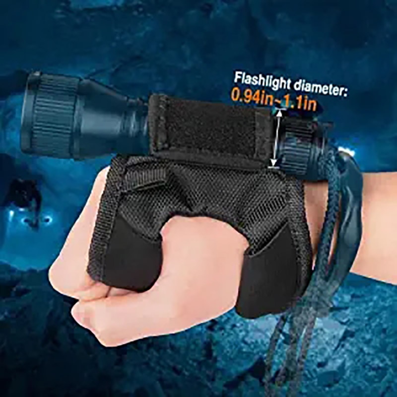 Illuminator Flashlight Holster Glove Flashlight Glove Hands-Free Flashlight Fishing Diving Flashlight Wrist Portable Arm Holder