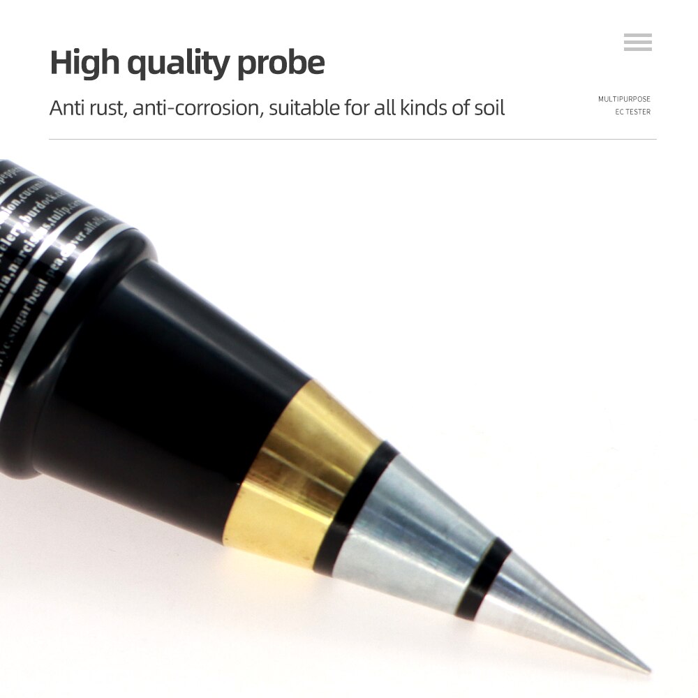 PH &amp; Moisture Meter Soil Acidity Meter Soil Temperature Humidity Sensor Electric Conductivity Soil Moisture tester 3~8 ph