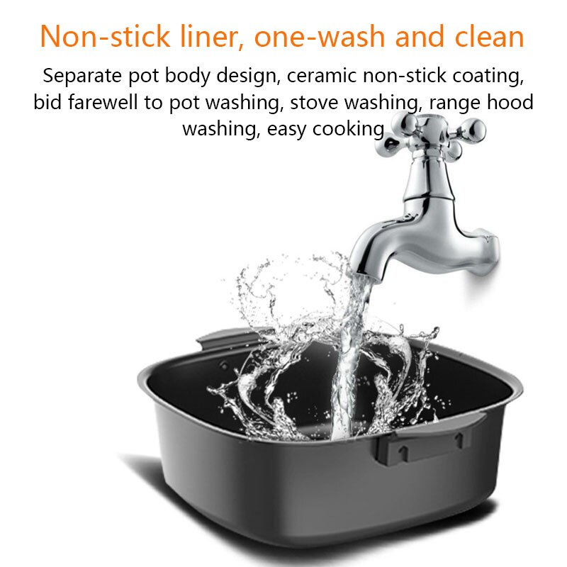 Multifunctional Air Fryer Oil-free Smart Healthy Fryer Pizza Oven Smart Touch LCD Electric Fryer KB3501-1 Kitchen Cooking EB