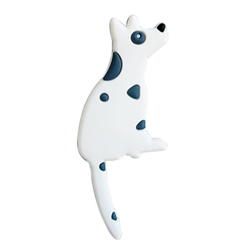 Cute Cartoon Cat/Dog Magnetic Wall-hung Key Fridge Sticker Multifunctional Refrigerator Magnet Hook Door Home Decoration: L
