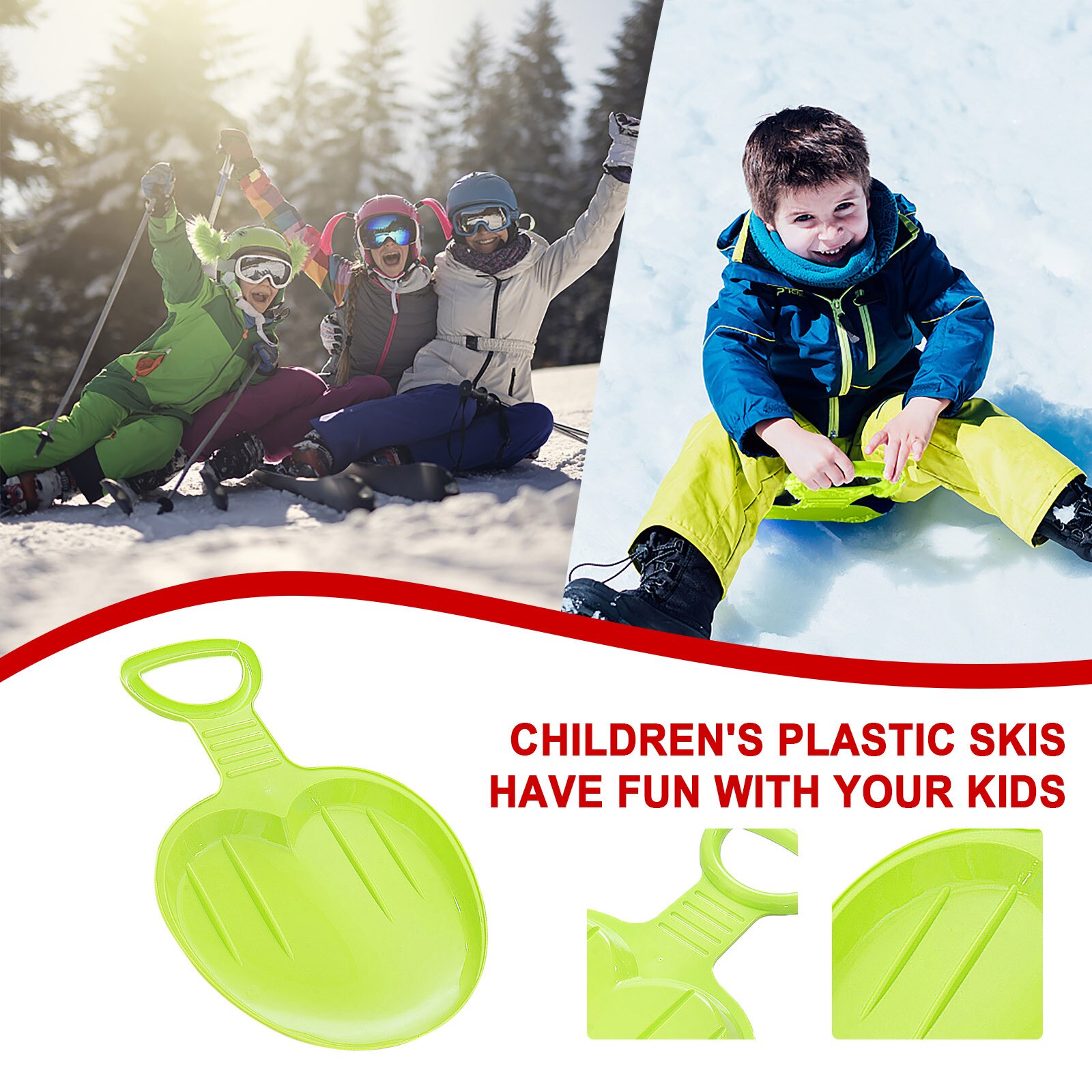 4# Snowboard Exercise Mat Children's Adult Sports Ski Mat Outdoor Winter Plastic Skiing Boards Snow Grass Sand Board Ski Pad