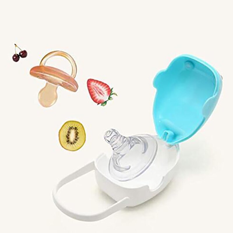 Baby Pacifier Storage Box Cute Whale Shape Kids Pacifier Nipple Cradle Case Holder Travel Storage Box Pacifier Box