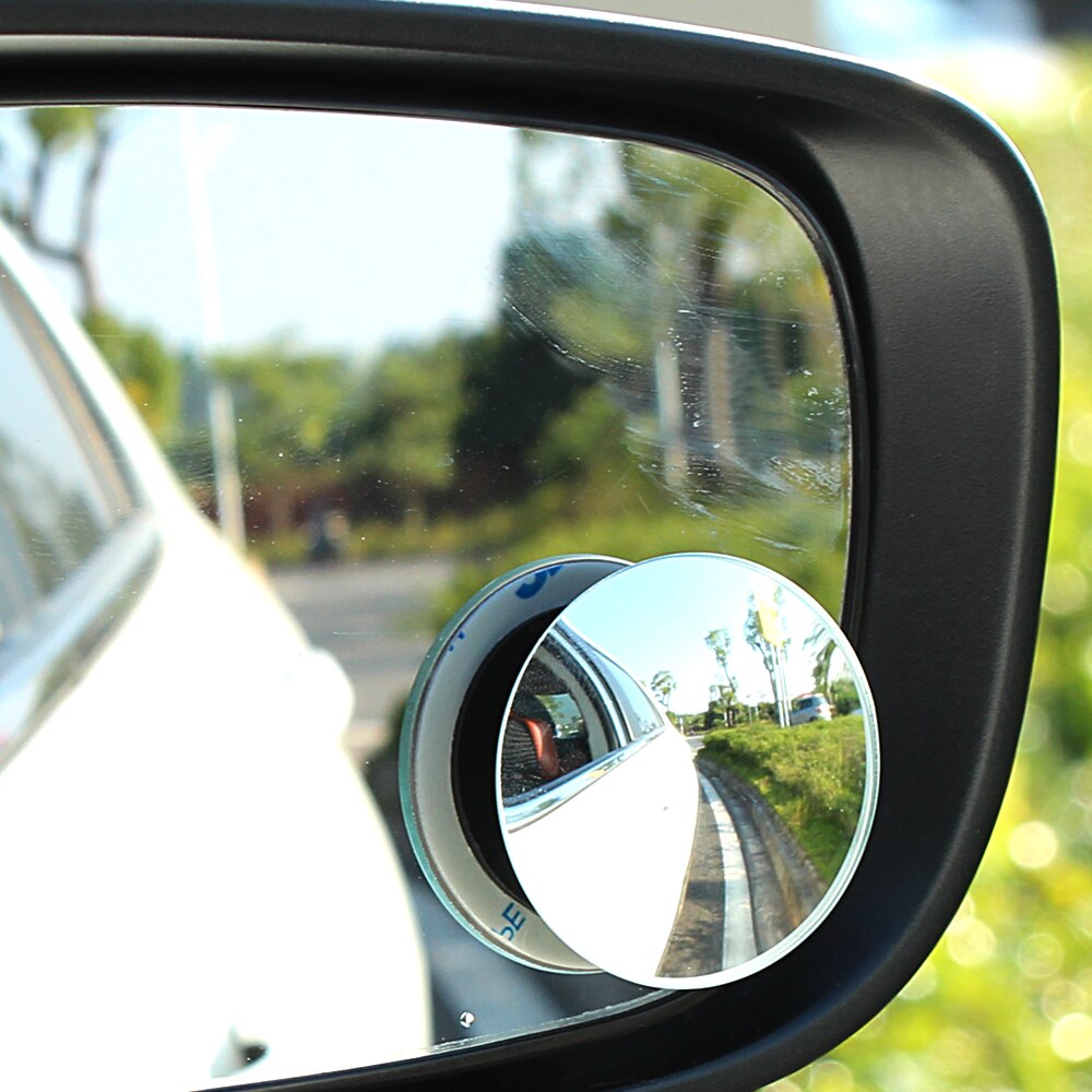 360 Graden Hd Dodehoekspiegel Verstelbare Auto Achteruitkijkspiegel Bolle Spiegel Voor Auto Reverse Groothoek Voertuig Parking Randloze Spiegels