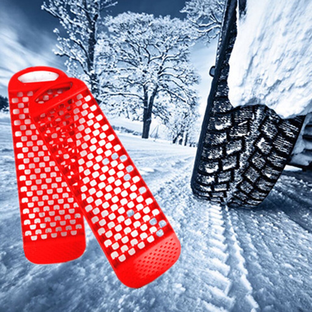 2X Auto Wiel Anti-Slip Pad Auto Tire Tractie Auto Emergency Mat Wiel Tractie Mat Pad Anti-Slip anti-Val Zelfhulp Tool