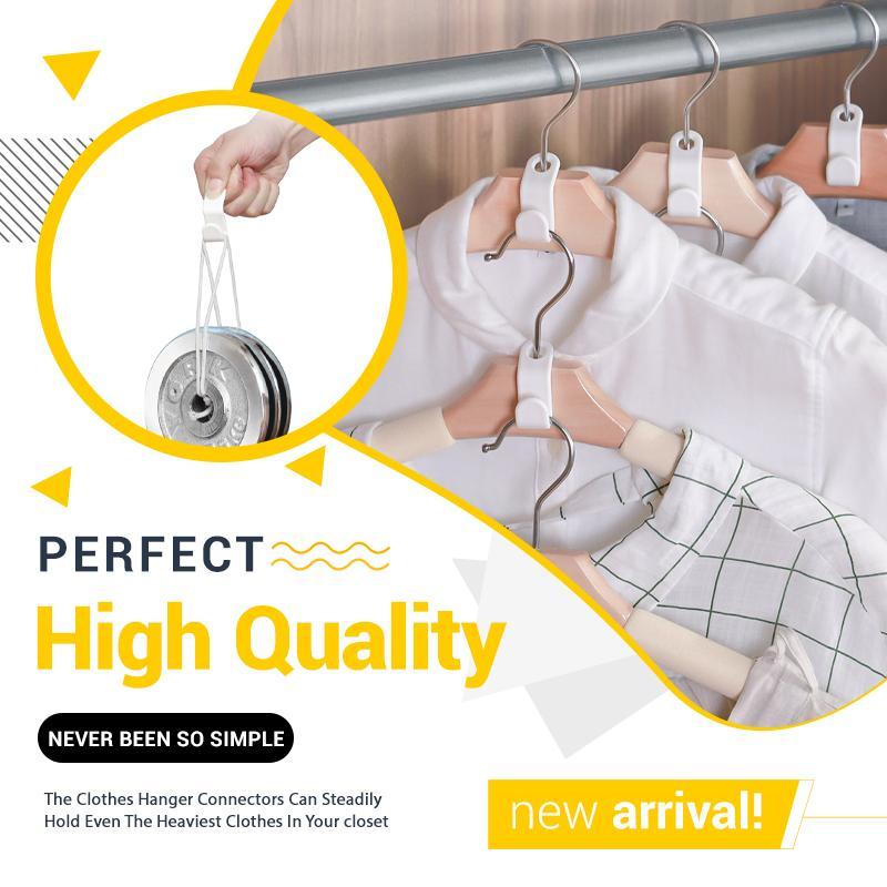 6/12/24 PCS Clothes Hanger Connector Hooks Mini Space Saving Cascading Hook Storage Rack Wardrobe Hanging Tool