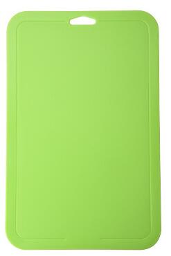 Tabla de cortar de plástico antideslizante, tapete bloque para picar frutas, suministro de cocina, tablas de cortar, herramienta de cocina lavable: Verde