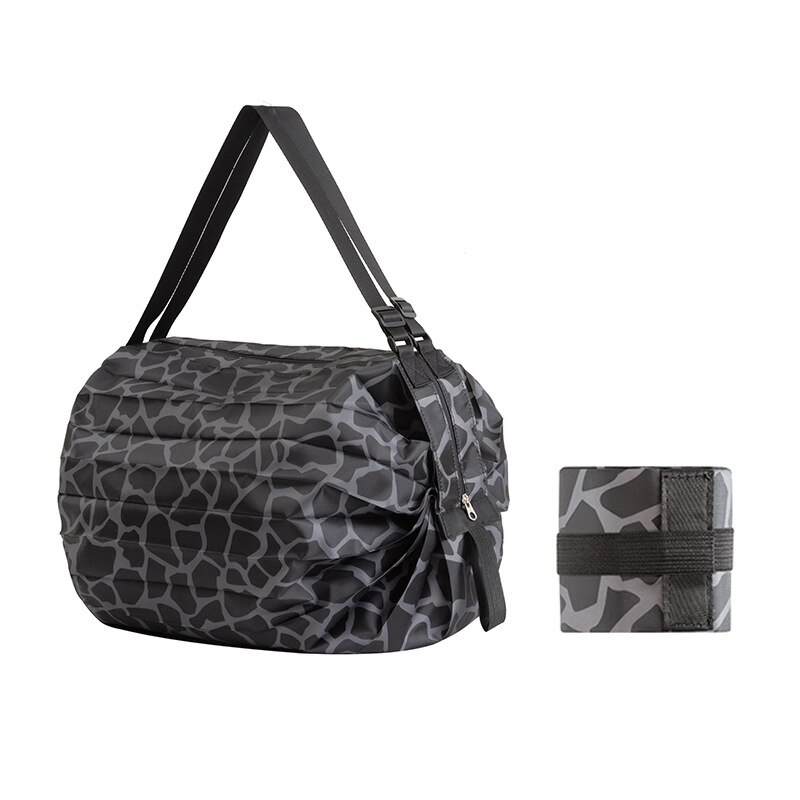 Einkaufen Taschen Blumen- Druck Große Kapazität Handtasche Mehrzweck Tasche Polyester Faltbare recyceln Einkaufstasche Eco wiederverwendbar Tote Tasche: D