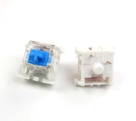 10pcs/pack original Outemu mechanical keyboard switches 3pins RGB SMD black blue red brown keyswitch: Blue