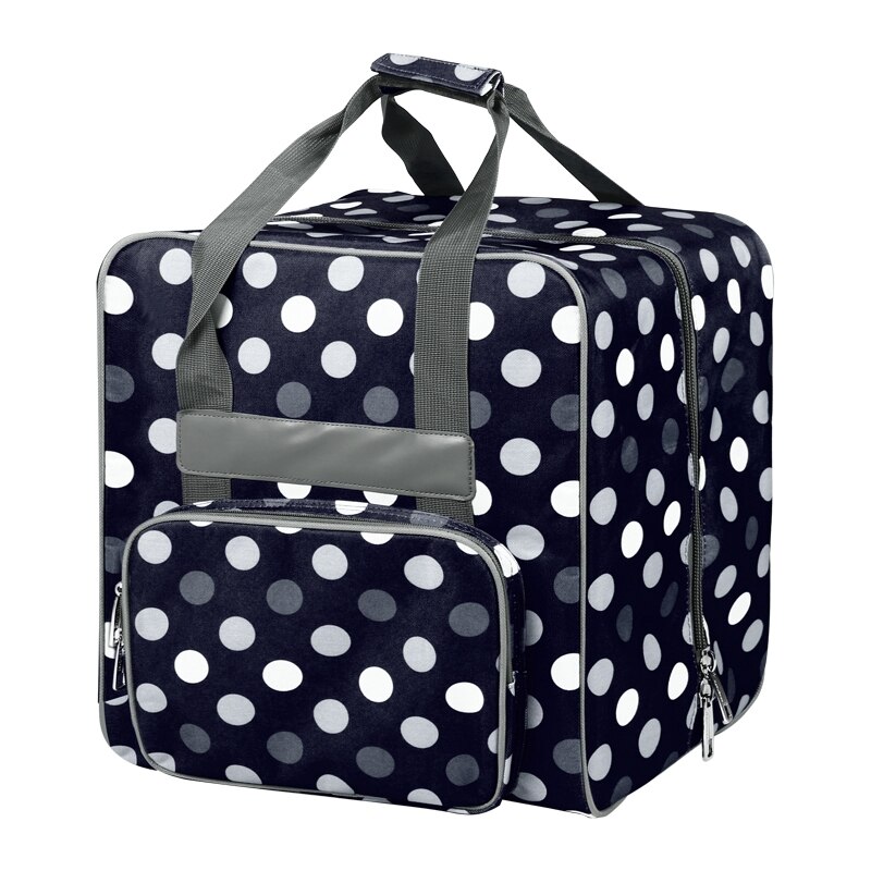 Rejoicing Naaimachine Tas, Draagbare Naaien Handvat Tote Accessoire, Naaimachine Trolley Handtas Voor Naaimachine: Black white