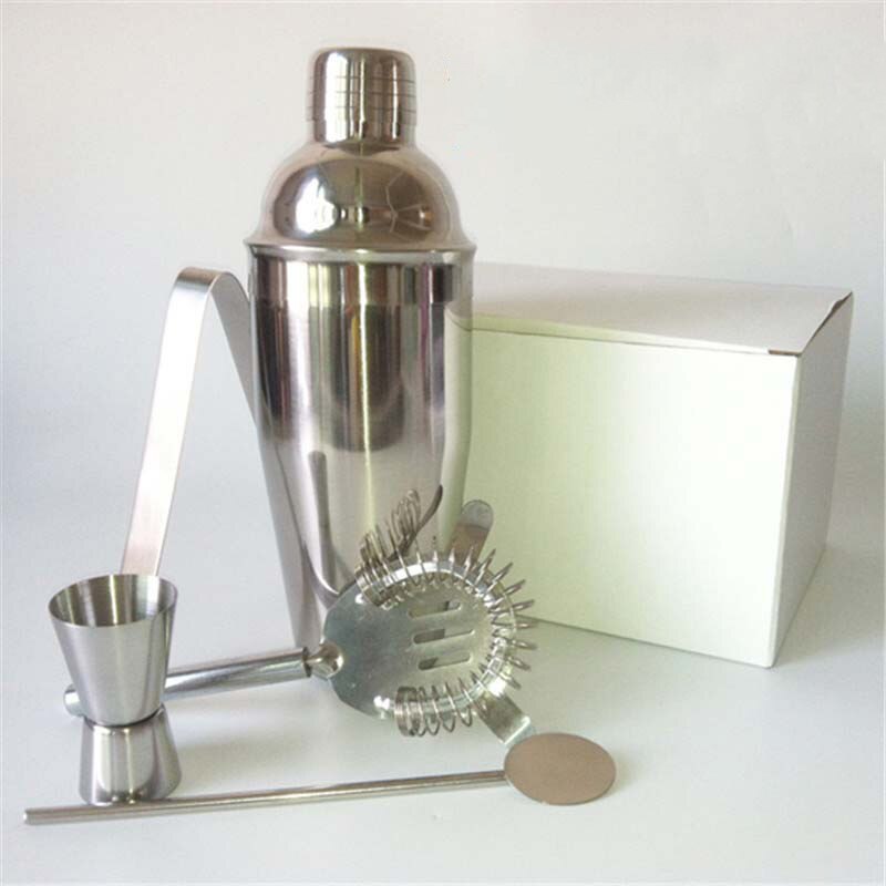 -myyntityylinen cocktail shaker setti viisiosainen cocktail shaker työkalu baari tarvikkeet koti baarit cocktail shaker baaritarvikkeet