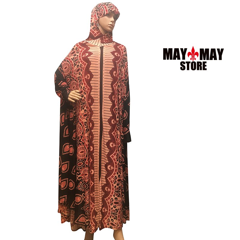 1 Piece Hijab Kaftan Loose Prayer Dress Islamic Prayer Clothes Muslim Female Long Abaya Saudi Arabia Dubai Ramadan high: COLOR 12