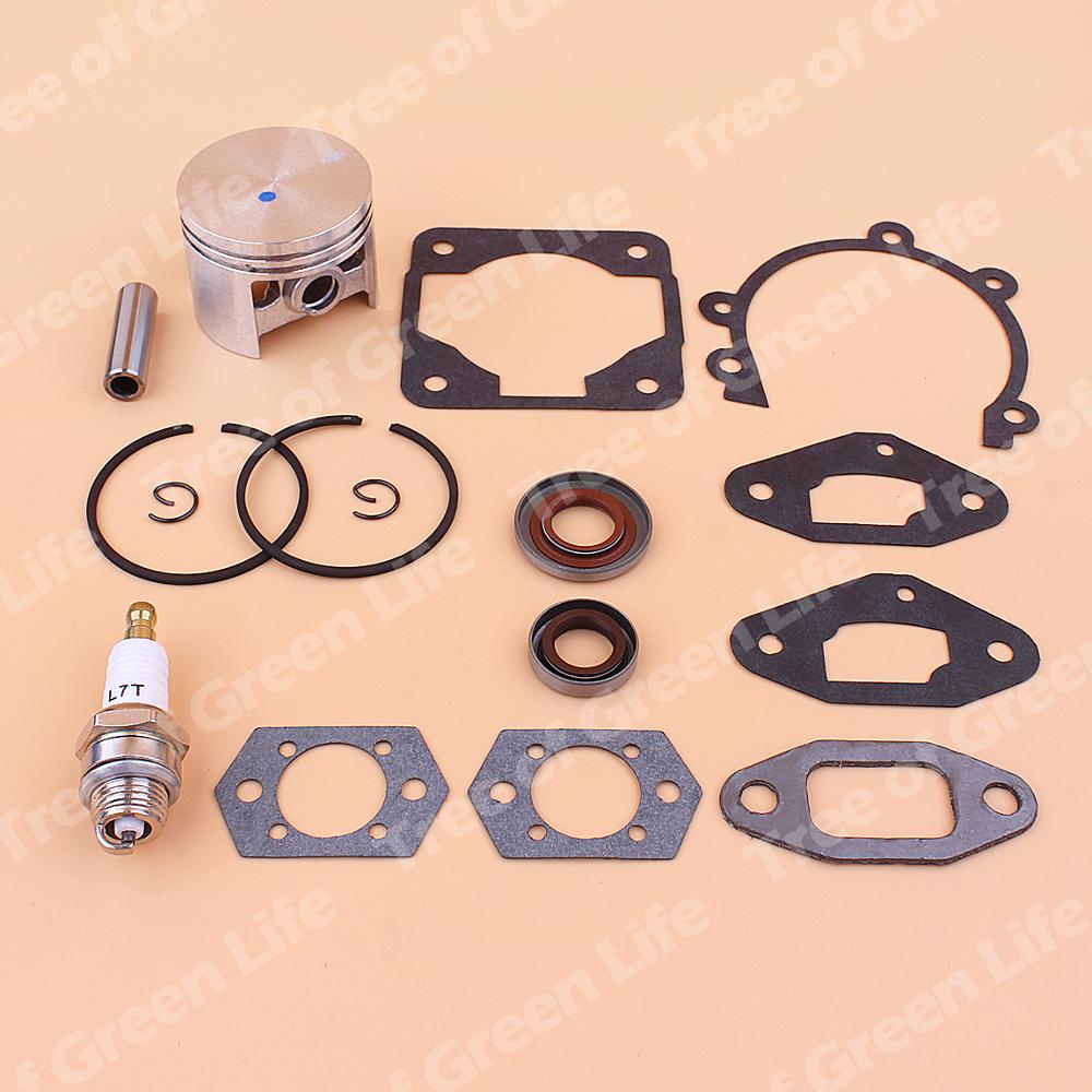 46mm Piston Kit For Stihl SR420 SR400 BR320 BR380 BR400 BR420 Leaf Blower Full Gasket Oil Seal Spark Plug Set