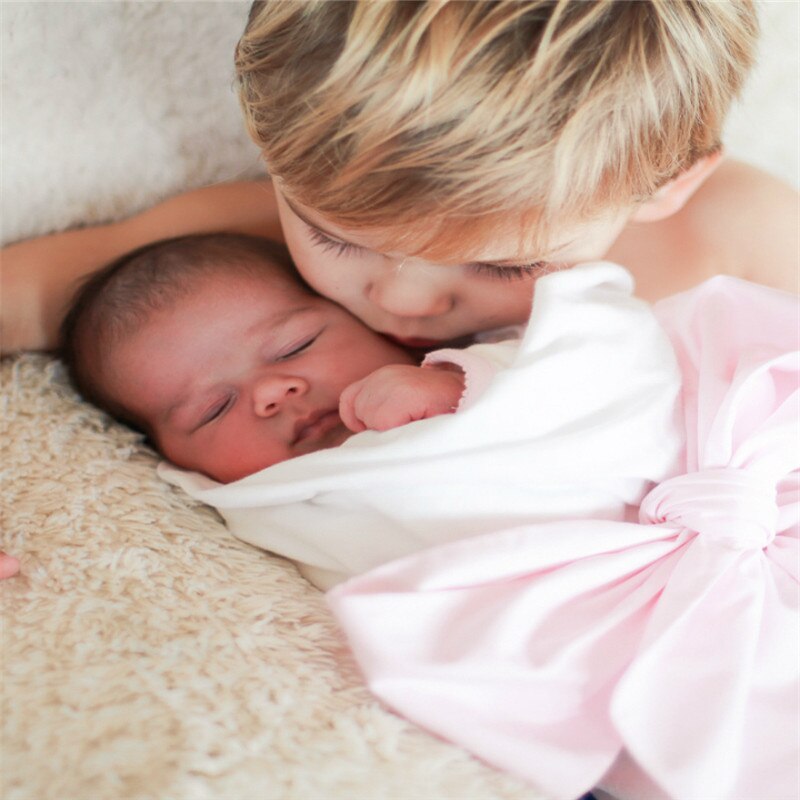 recién nacido faja premamá cinto con lazo bebé envolver fotografía Shoot Prop