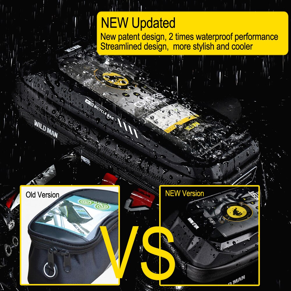 Funda impermeable para teléfono móvil, bolsa para manillar de bicicleta de montaña, accesorios para ciclismo, 6,9 pulgadas, novedad
