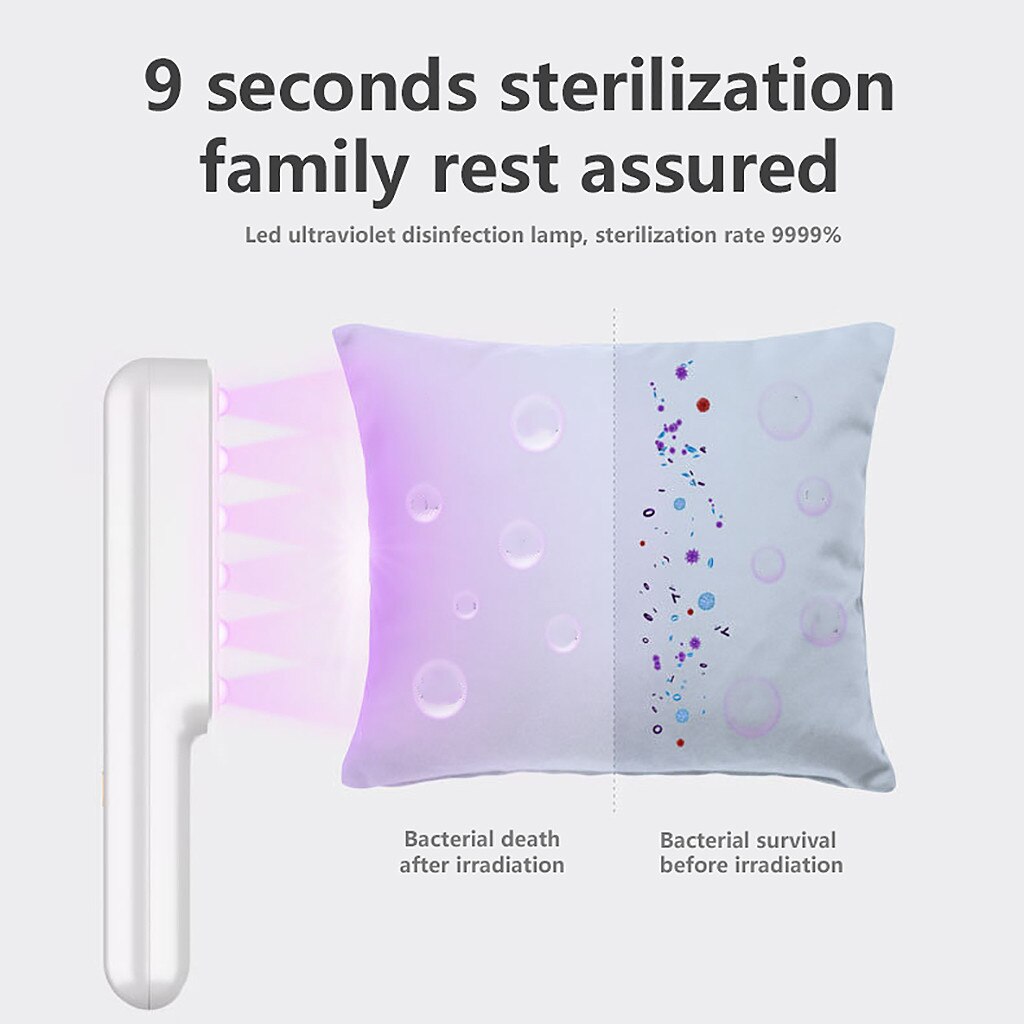 LED Sterilize UV-C Light Germicidal UV Lamp Handheld Disinfection Portable Tube For Disinfectant