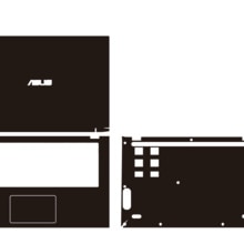 Laptop Carbon fiber Vinyl Skin Sticker Cover For Asus Vivobook X412FA F412DA X412 F412 14"