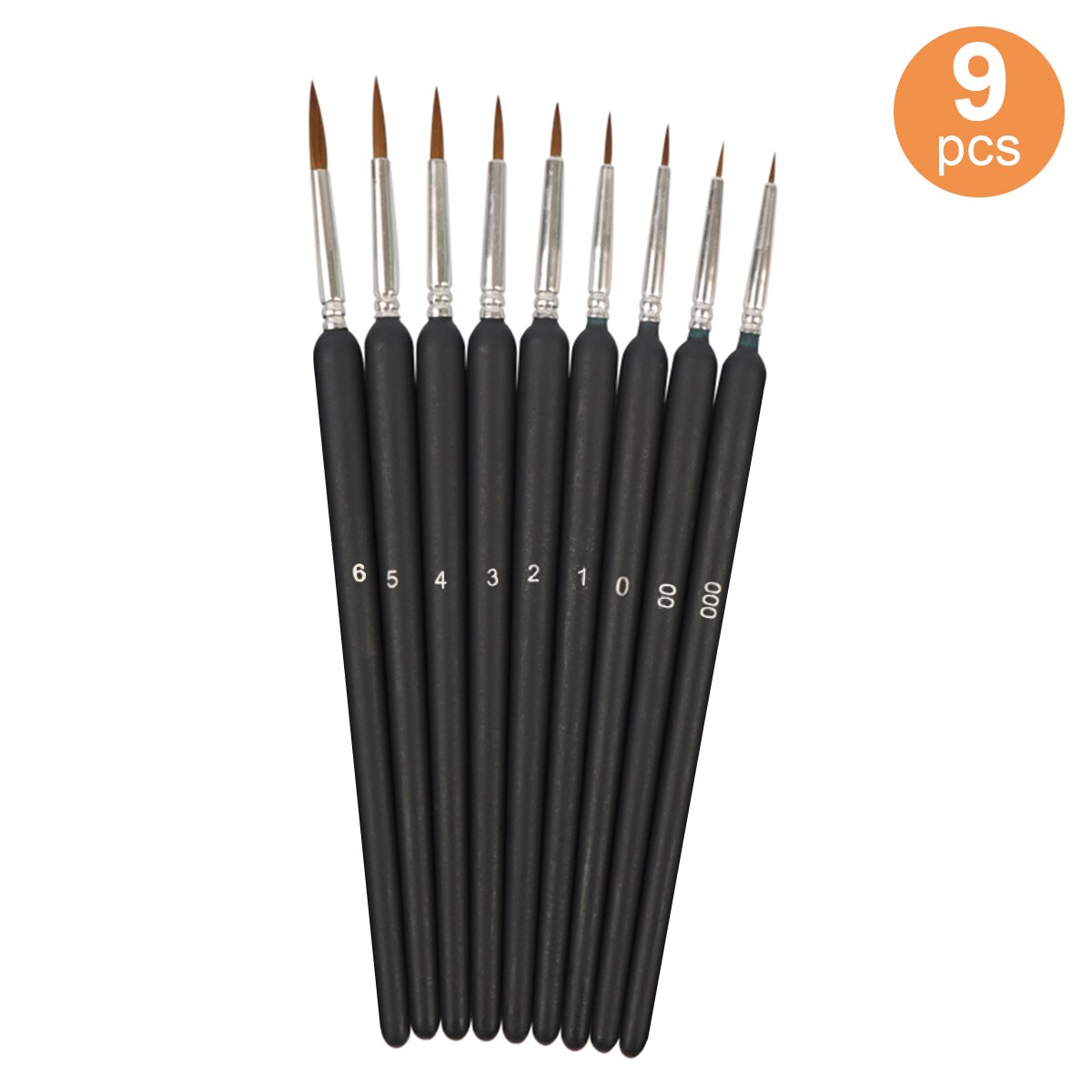 Paint Brush Sets Art Script Liner Paintbrush with Weasel Hair for Artist Acrylic Aquarelle Gouache Water-color Oil Painting: Light Yellow