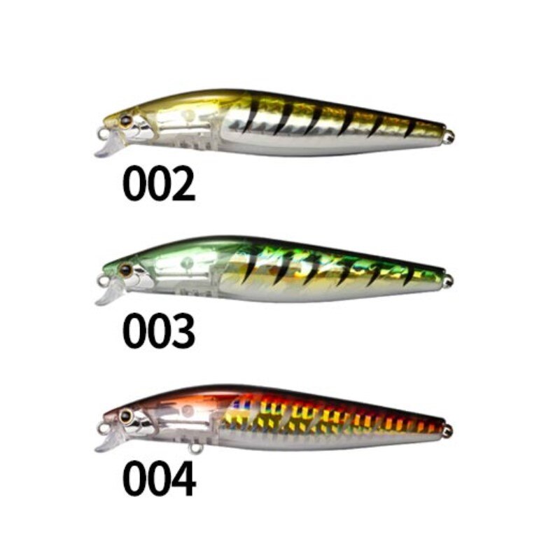 Hunthouse woblere fiskeri lokker 99mm 15g flash boost minnow lokker wolfram vægt system flydende lokkemad dybde 0.1-0.3m: 002 003 004