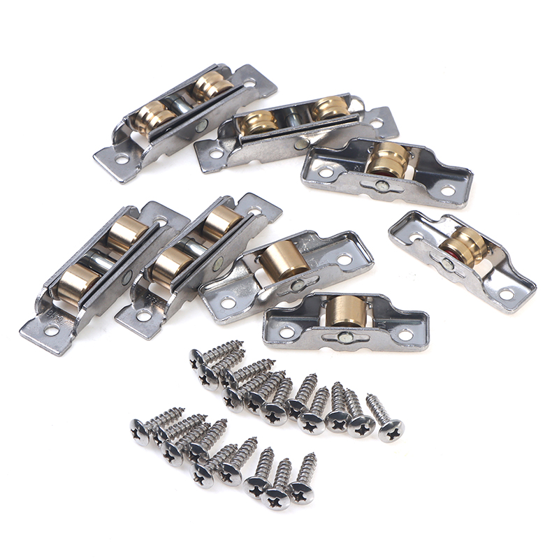 1pz ruote per porte scorrevoli rulli per porte scorrevoli in acciaio inossidabile muto pesante rulli per cuscinetti per porte scorrevoli hardware per mobili