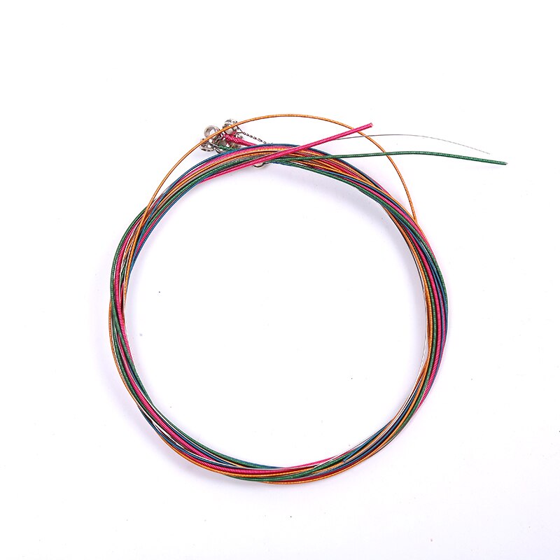 4/6pcs Ukulele Guitar Strings Replacement Parts Ukulele Strings Kit Universal Portable Musical Instrument Accessories: 6pcs colorful