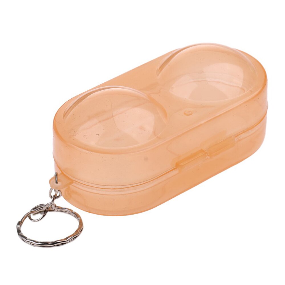 Plastic Table Tennis Ball Container Box Hard Case Ping Pong Ball Storage Box with Keychain Table Tennis Accessories